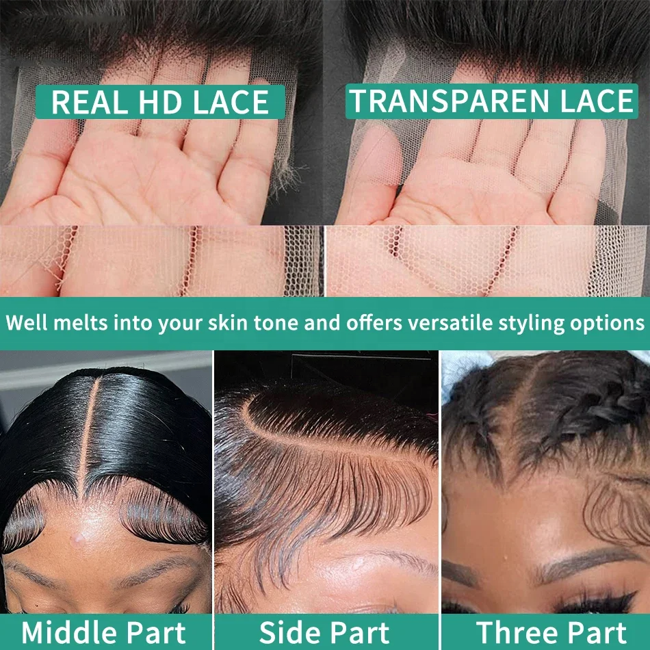 Raw Vietnamese Hair Lace Front Wig Virgin Cuticle Aligned Glueless Lace Human Hair Wig 13x6 HD Lace Frontal Wig For Black Women