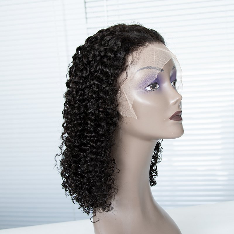 Raw Virgin Brazilian Hair Lace Front Wig, Full 13*4 Lace Frontal Short Human Hair Wigs Pre Plucked Bob Wigs For Black Women