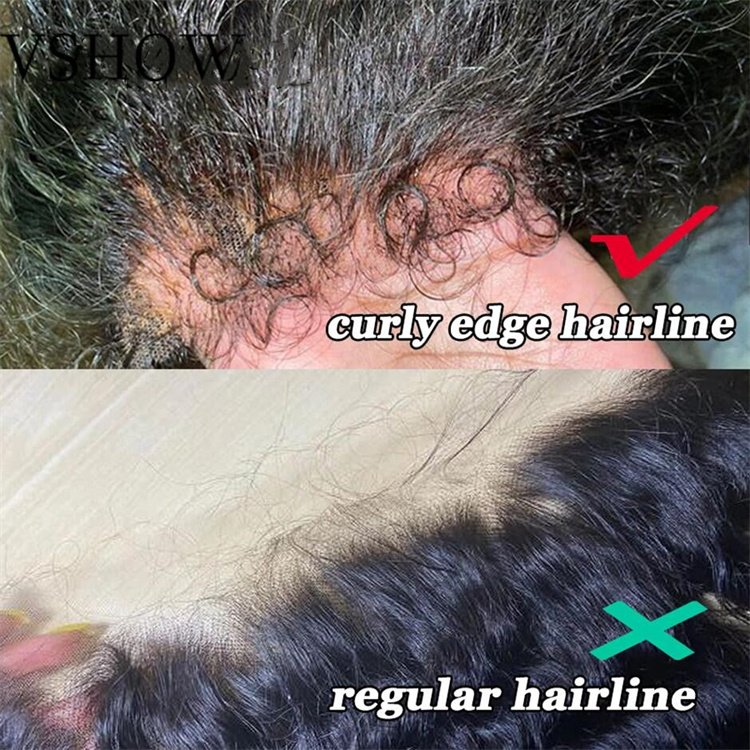 4C Kinky Edges Natural Hairline Wig Kinky Curly 13x4/13x6 HD Lace Front Human Hair Wigs With Curly Baby Hair Wholesale Wigs