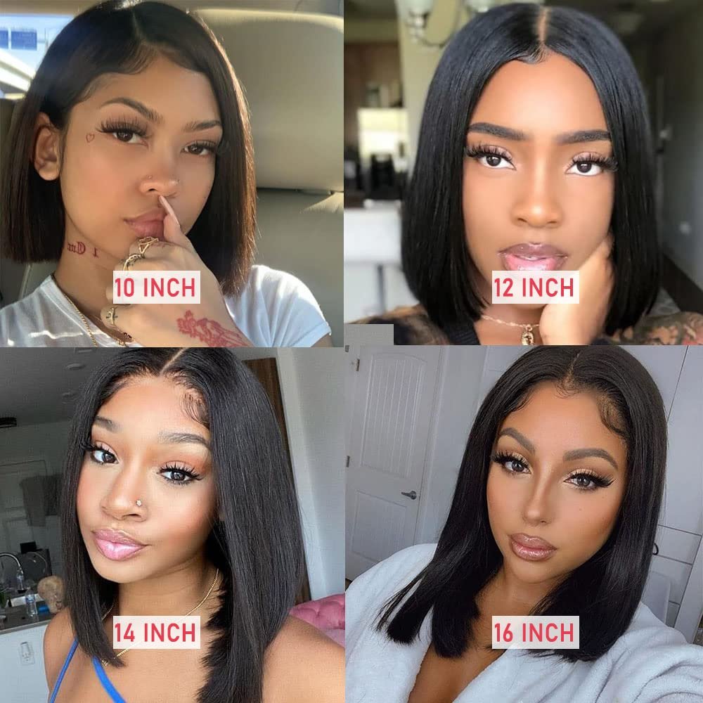 Vietnamese Raw Hair Bone Straight Wigs Glueless Straight Bob Human Hair Wigs 4x4 Lace Closure Vietnamese Raw Hair Bob Wigs