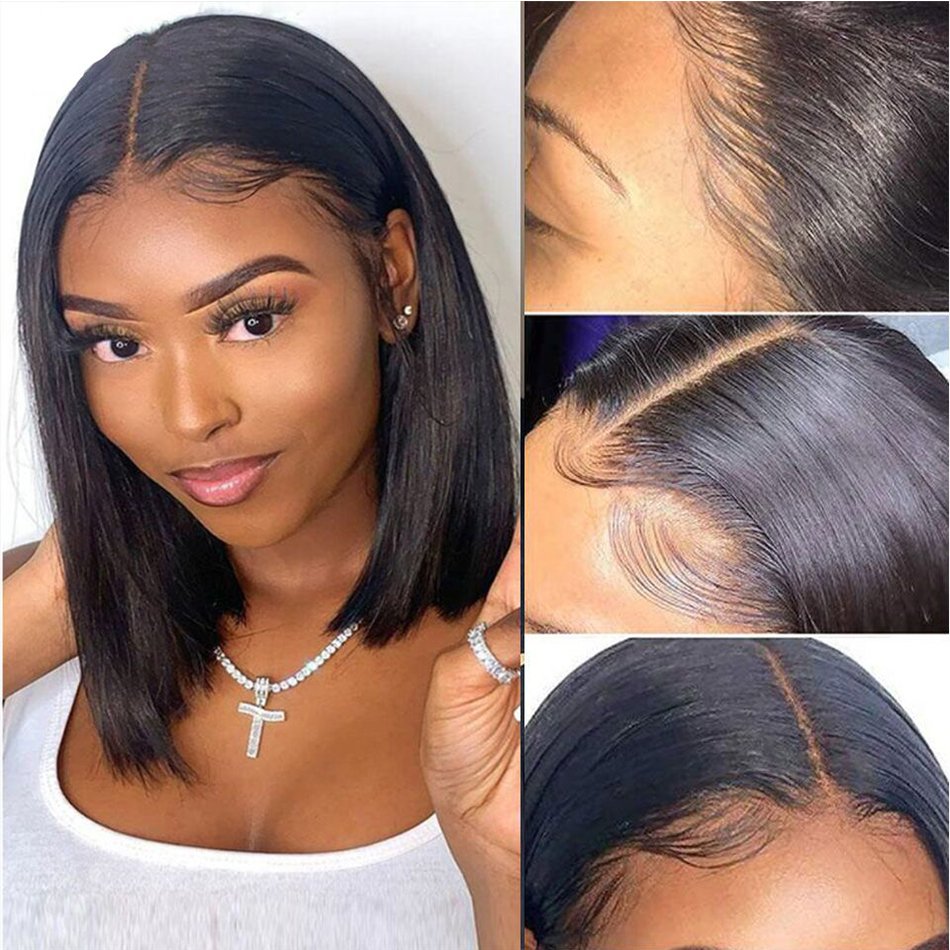 Hot Selling Natural Color Short Straight Curly BOB Wigs Cuticle Aligned Raw Virgin Hair Short 8-12 inch BOB Human Hair Wigs