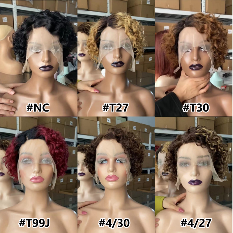 Best Quality Short Pixie Cut Wigs Ready To Ship Short Human Hair Bob Wigs Pixie Cut Human Hair Wigs For Black Women