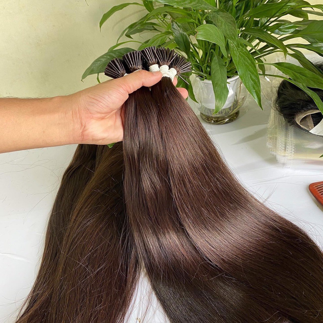 Super Double Drawn Cuticle Aligned Hair Extension Bundle 100% Remy Virgin Human Hair from Vietnam Vendor