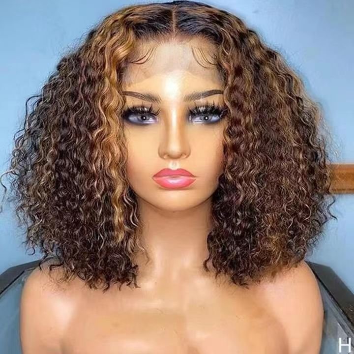Raw Cheap Afro Kinky Curly Short Bob Wigs Lace Front Brazilian Bob Wig Hd Full Lace Human Hair Wigs For Black Women Vendor