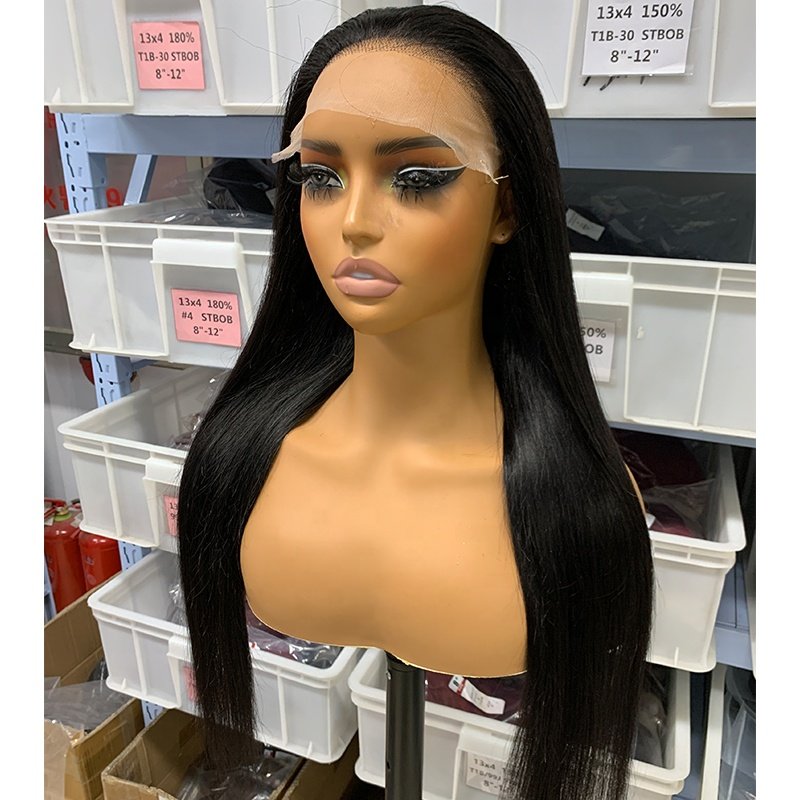 New Fashion 4x6 Glueless Wigs Human Hair Pre Plucked Wear and Go Raw Virgin Natural Lace Front Human Hair Wigs for Black Women