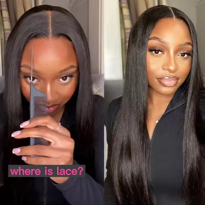 New Fashion 4x6 Glueless Wigs Human Hair Pre Plucked Wear and Go Raw Virgin Natural Lace Front Human Hair Wigs for Black Women