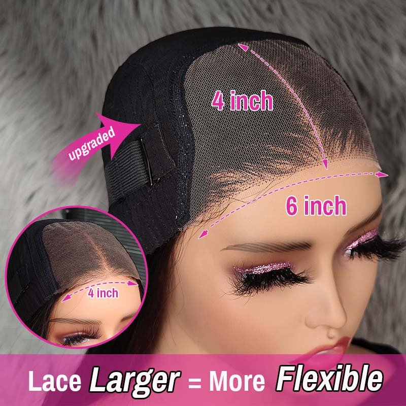 Deep Wave Wear And Go Glueless 180% HD Lace Closure Human Hair Wig