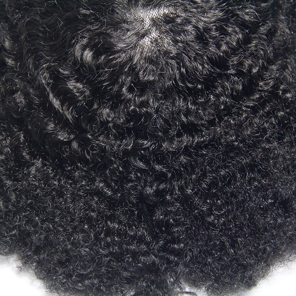 Kbeth Human Hair Wigs for Handsome Black Man American 2021 Afro Curly Style Natural Brazilian Hair Custom Accept Mens Wig