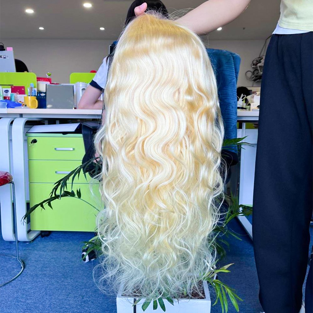 Honey Blonde Lace Front Wigs Human Hair Wig Frontal Wig Full 200 Density Body Wave Brazilian 613 13x6 HD Lace Long Transparent