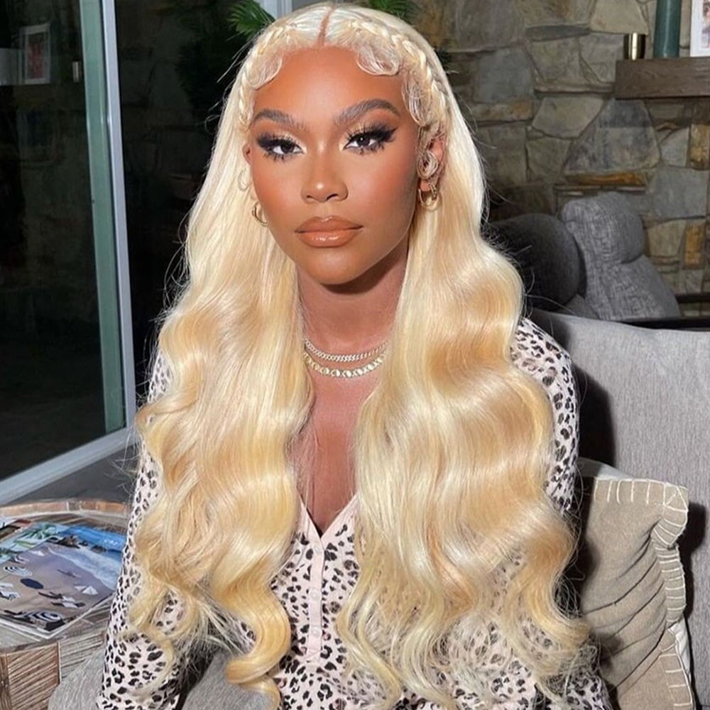 Honey Blonde Lace Front Wigs Human Hair Wig Frontal Wig Full 200 Density Body Wave Brazilian 613 13x6 HD Lace Long Transparent