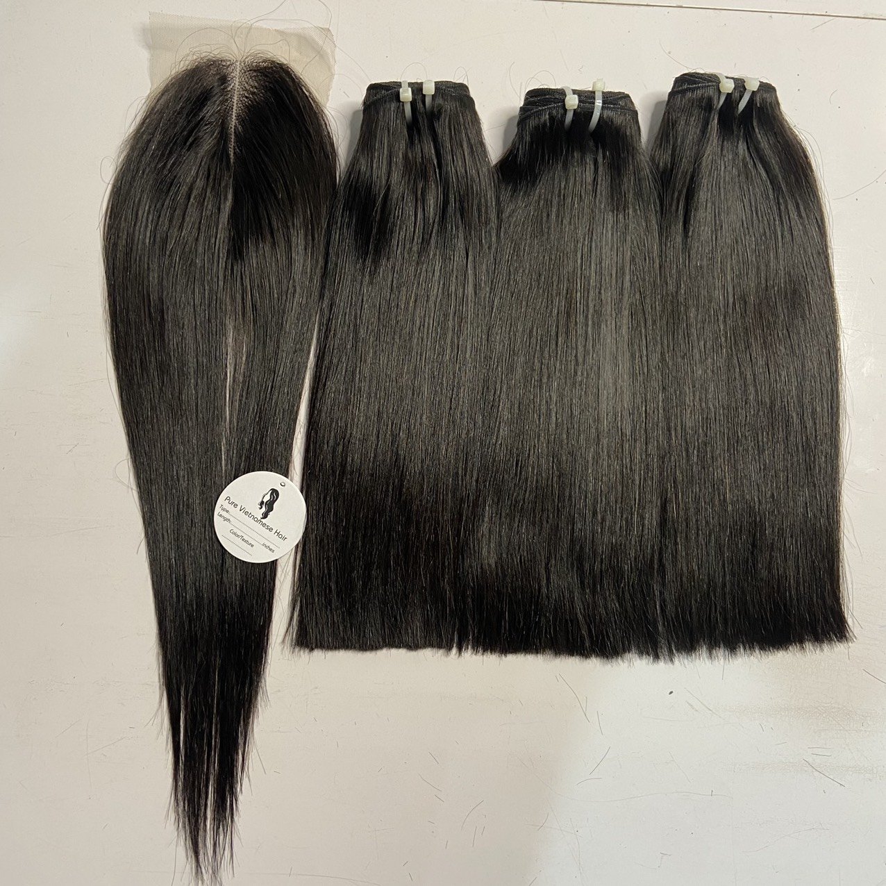 100% Unprocessed Raw Indian & Vietnamese Human Hair Bundle 30 Inches Stretched Length Curl Wave Styles Quality Extension Product