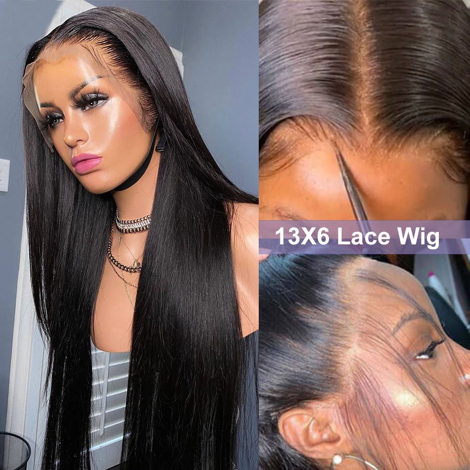Raw Brazilian Human Hair Swiss Lace Front Wigs For Black Women Glueless Hd Lace Frontal Wigs Bone Straight Human Hair Wigs