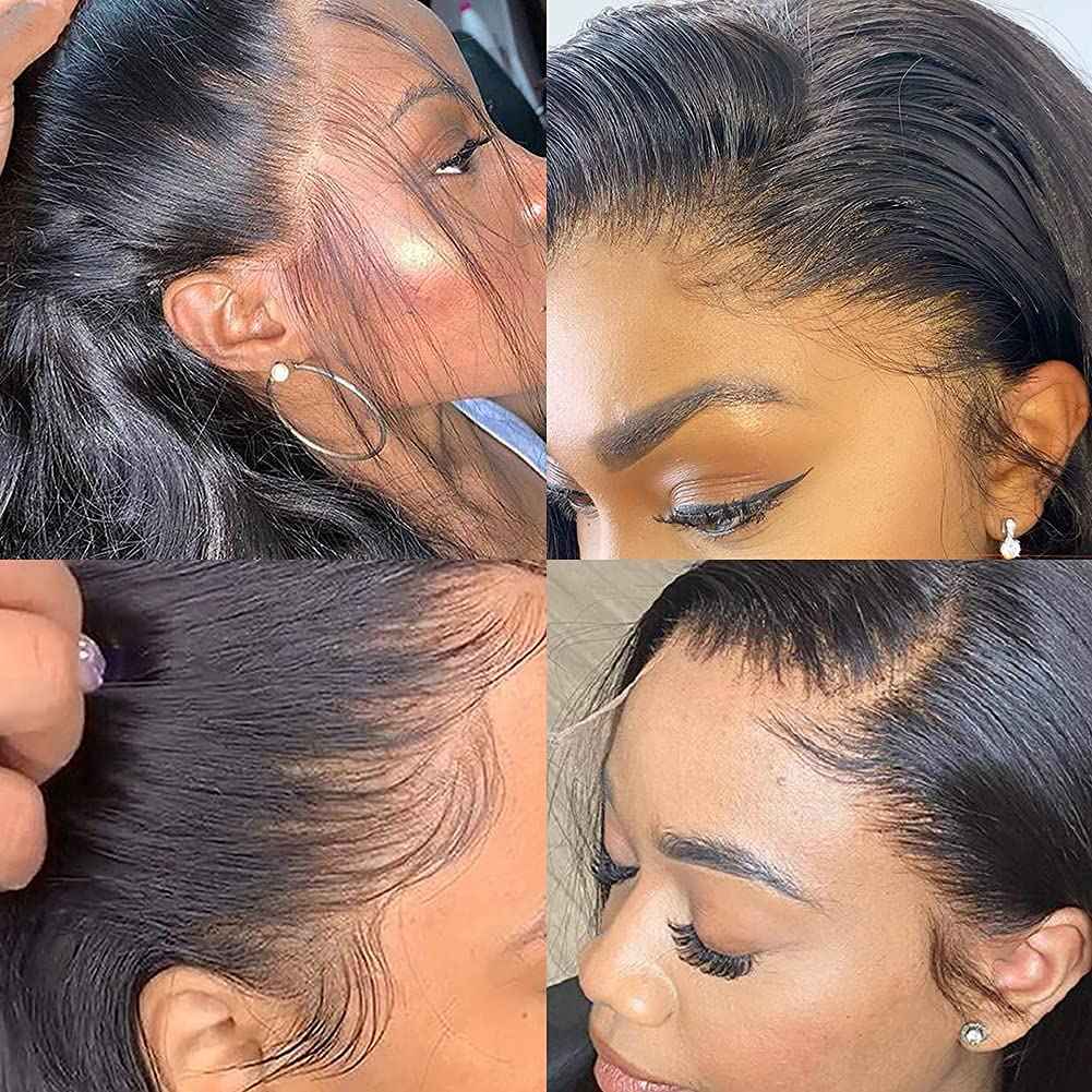 Human Hair Wigs For Black Women Raw Indian Hair Straight Body Water Wave Virgin Long Lace Front Wigs Wholesale