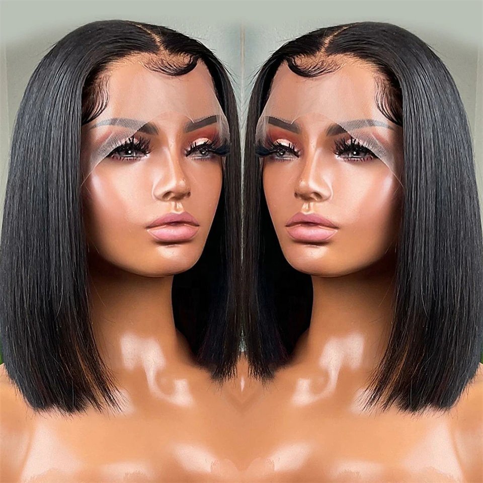 Bone Straight Hair Wig Raw Vietnamese 13*4 Lace HD Glueless Wig Double Drawn Virgin Brazilian Human Hair Wigs for Black Women