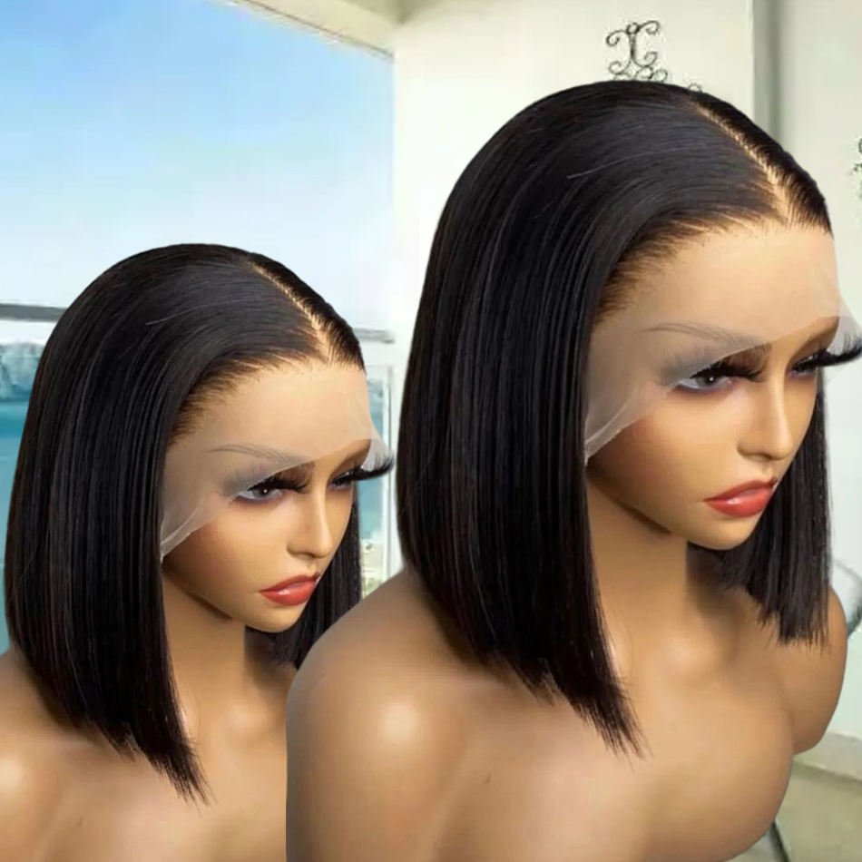 Bone Straight Hair Wig Raw Vietnamese 13*4 Lace HD Glueless Wig Double Drawn Virgin Brazilian Human Hair Wigs for Black Women