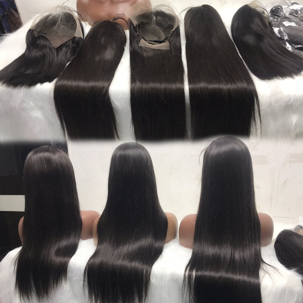 360 Lace Wigs Vendor Hd Transparent Lace Frontal Wig 13x4 Lace 100% Virgin Human Hair 180% Perruque Full Human Hair Wig
