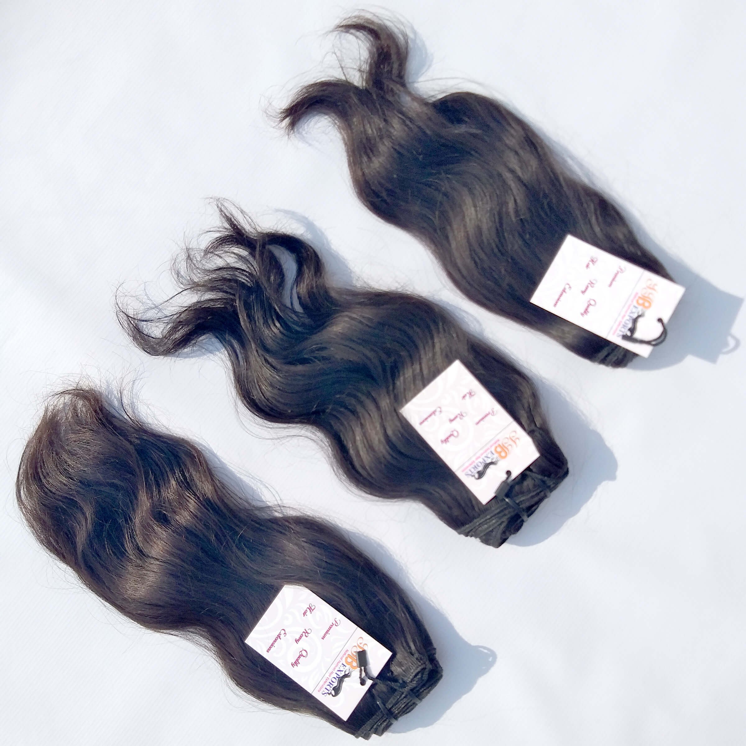Raw Indian hair bundles, Indian Temple Raw straight human hair, raw virgin Brazilian wavy hair vendor wholesale distributors