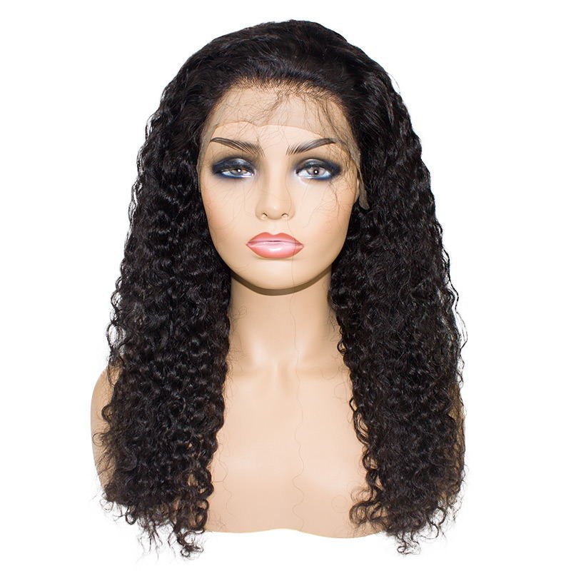 Guangzhou Guarantee Brazilian Water Wave Lace Front Human Hair Wigs With Baby Hair No Tangle No Shedding