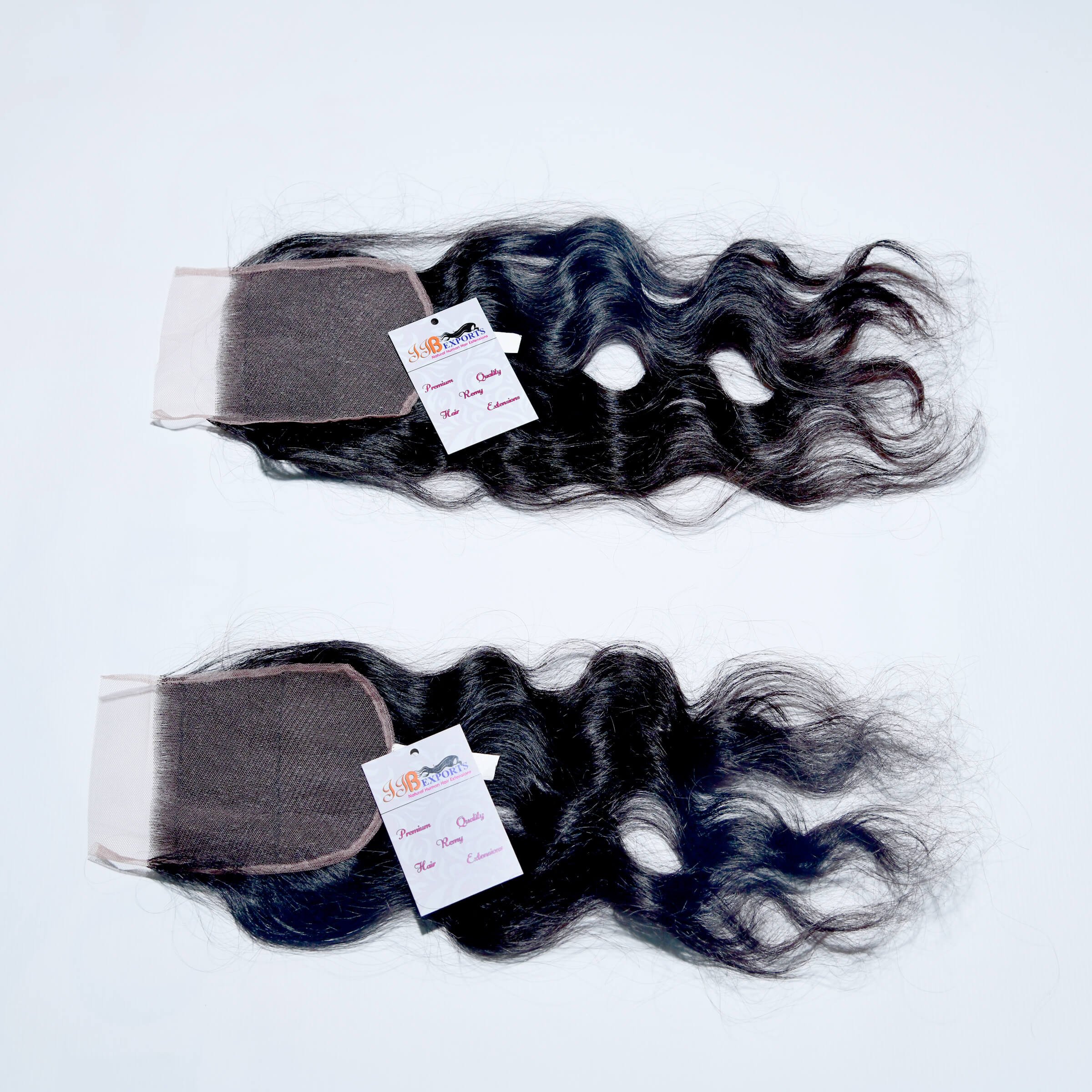 Transparent Swiss Film Lace Raw INDIAN Temple Hair, Raw Natural Wave Hair WEAVING HD Lace Closure ALL Colors available