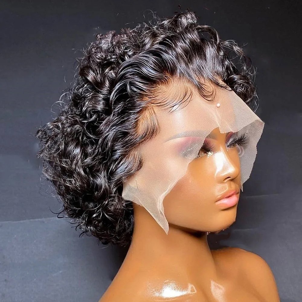 Wholesale 100% Brazilian Hair Short Machine Made Wig Afro Kinky Curly Wig Natural Color Virgin Human Hair Wigs For Black Women