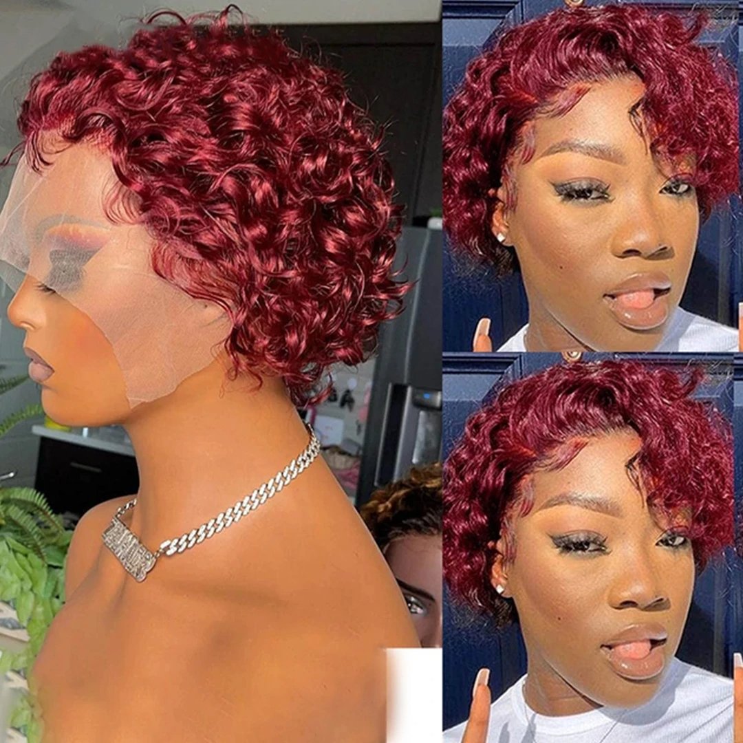 Wholesale 100% Brazilian Hair Short Machine Made Wig Afro Kinky Curly Wig Natural Color Virgin Human Hair Wigs For Black Women
