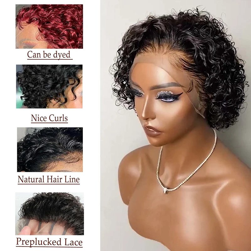 Wholesale 100% Brazilian Hair Short Machine Made Wig Afro Kinky Curly Wig Natural Color Virgin Human Hair Wigs For Black Women