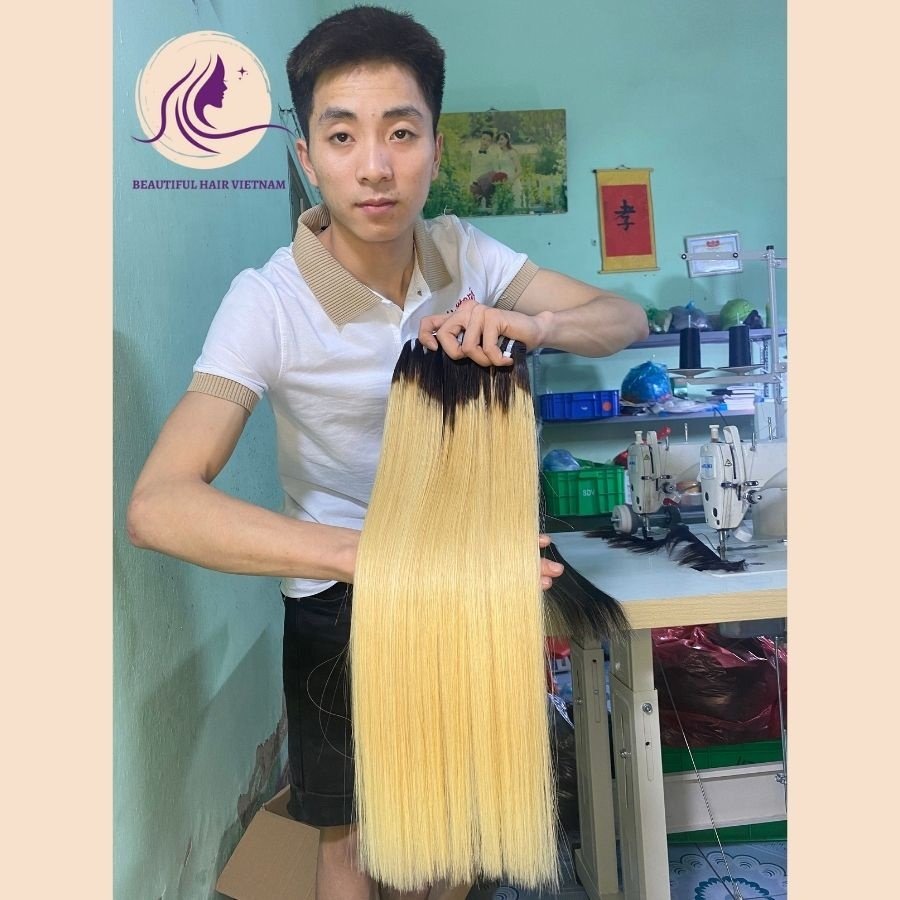 Stunning Blonde Hair Extensions Super Shiny Beautiful Blonde Hair Soft No Tangle Cheap Human Hair, Hair Bundles, Peruvian Hair