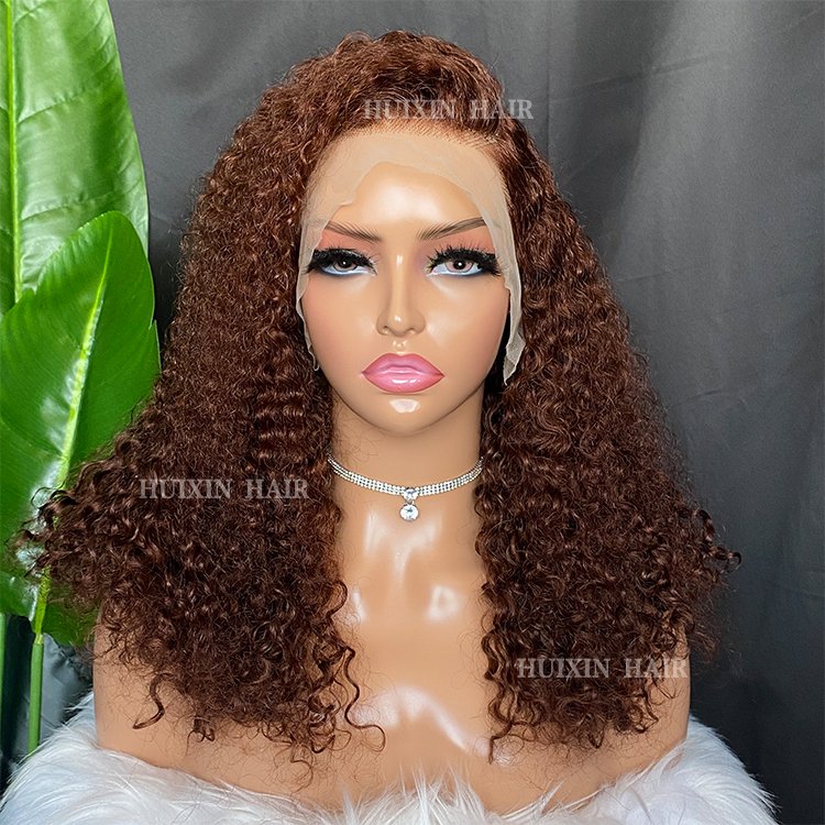 180% density Brazilian Indian many color deep wave 13x4 transparent lace frontal wig double drown wavy Human Hair wig