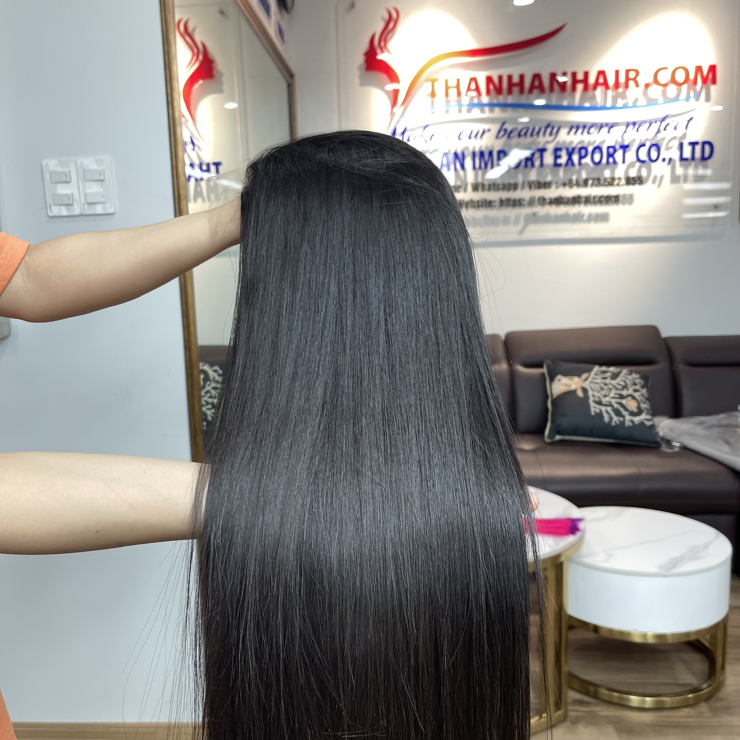 TOP PRODUCT!! Vendor Vietnamese virgin hair hd lace front Natural straight black color wigs bob human hair wig