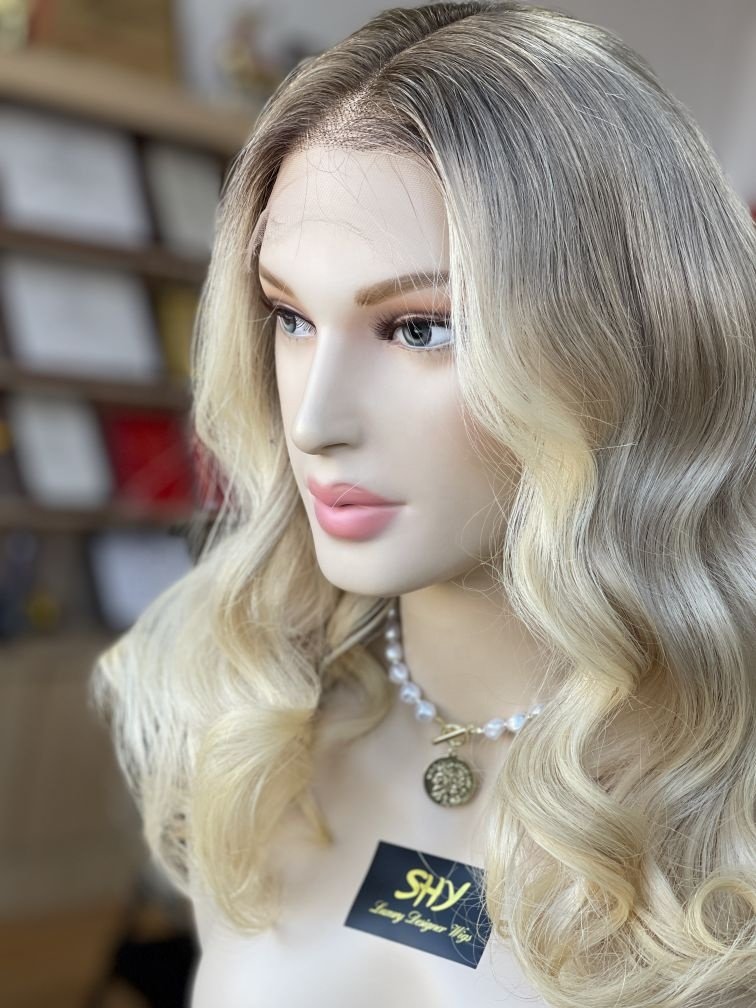 2023 Best Quality 100% Human Hair Wigs Double Drawn Blonde Human Hair Wig Women Wigs For White Women