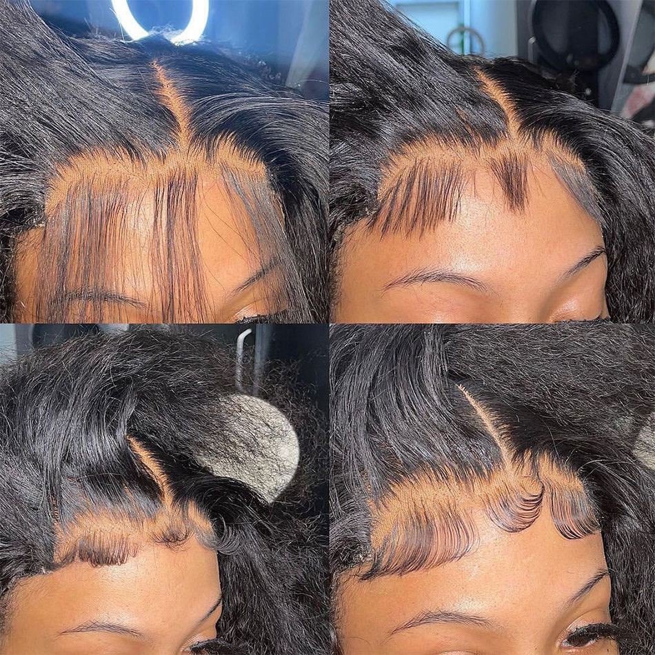 Cheap Yaki Kinky Straight Wigs Human Hair Lace Front Wigs Wholesale Brazilian Glueless Full Hd Lace Frontal Wigs For Black Women