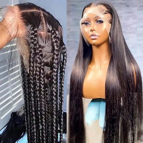 Wholesale Full Lace Human Hair Wigs For Braiding Hair Glueless Braids Wig Brazilian Human Hair Wigs for Black Women