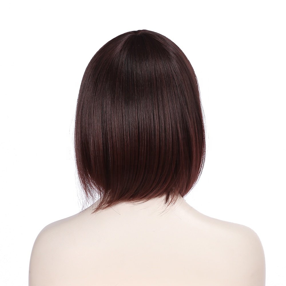 High Quality Women's Short Wig Supple Light Artificial Fiber with Fringe High Temperature Resistance