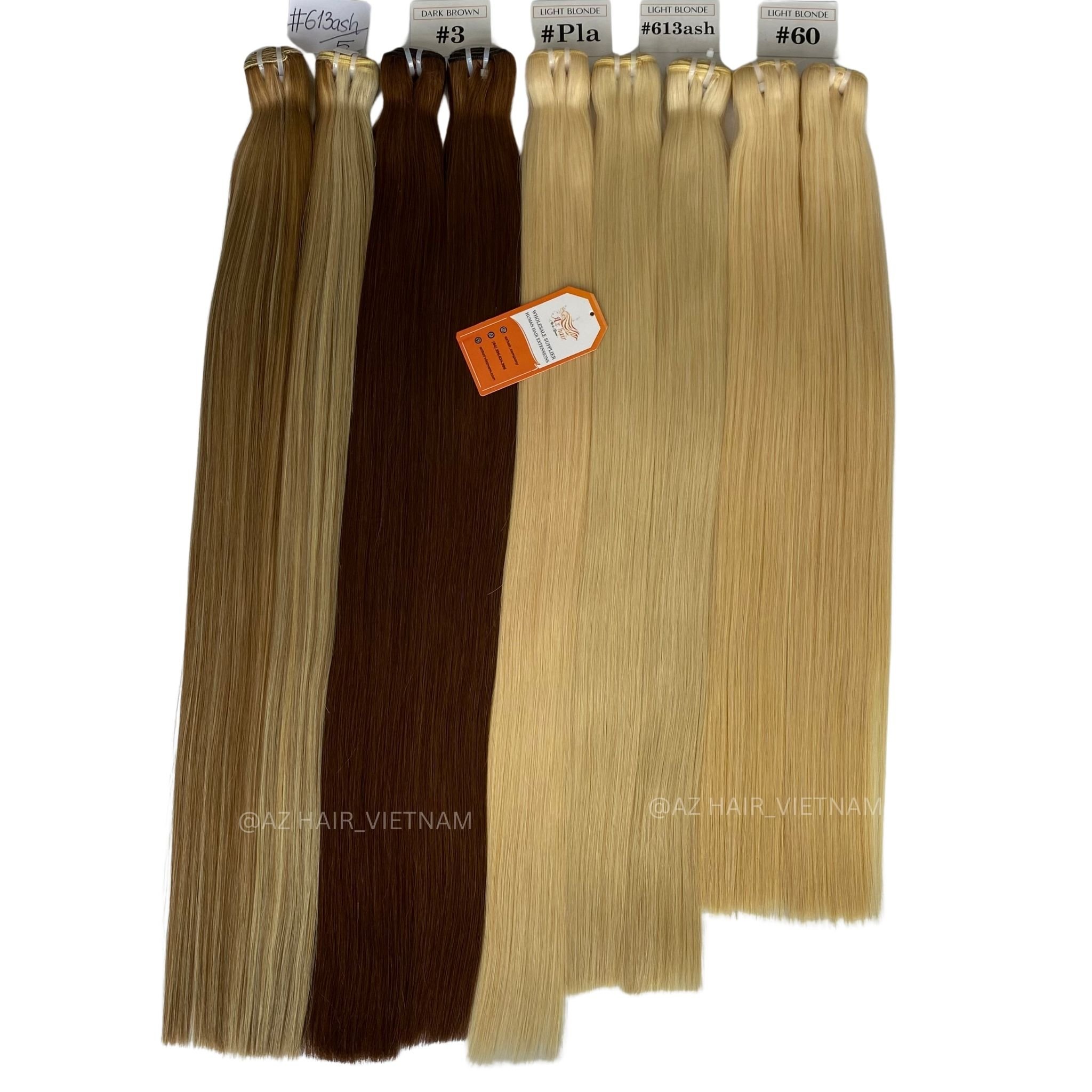 Hot Selling Wholesale Factory Price Weft Hair Extensions 100% Human Raw Vietnamese Hair Remy Virgin Weft Hair