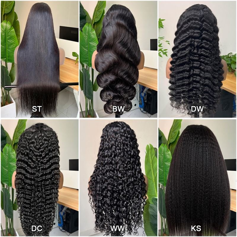 12A Grade Human Hair Wig Virgin Brazilian Hair Glueless Human Hair Wig Straight HD Lace Front Wig For Black Women