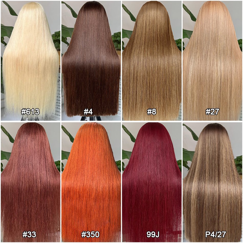 12A Grade Human Hair Wig Virgin Brazilian Hair Glueless Human Hair Wig Straight HD Lace Front Wig For Black Women