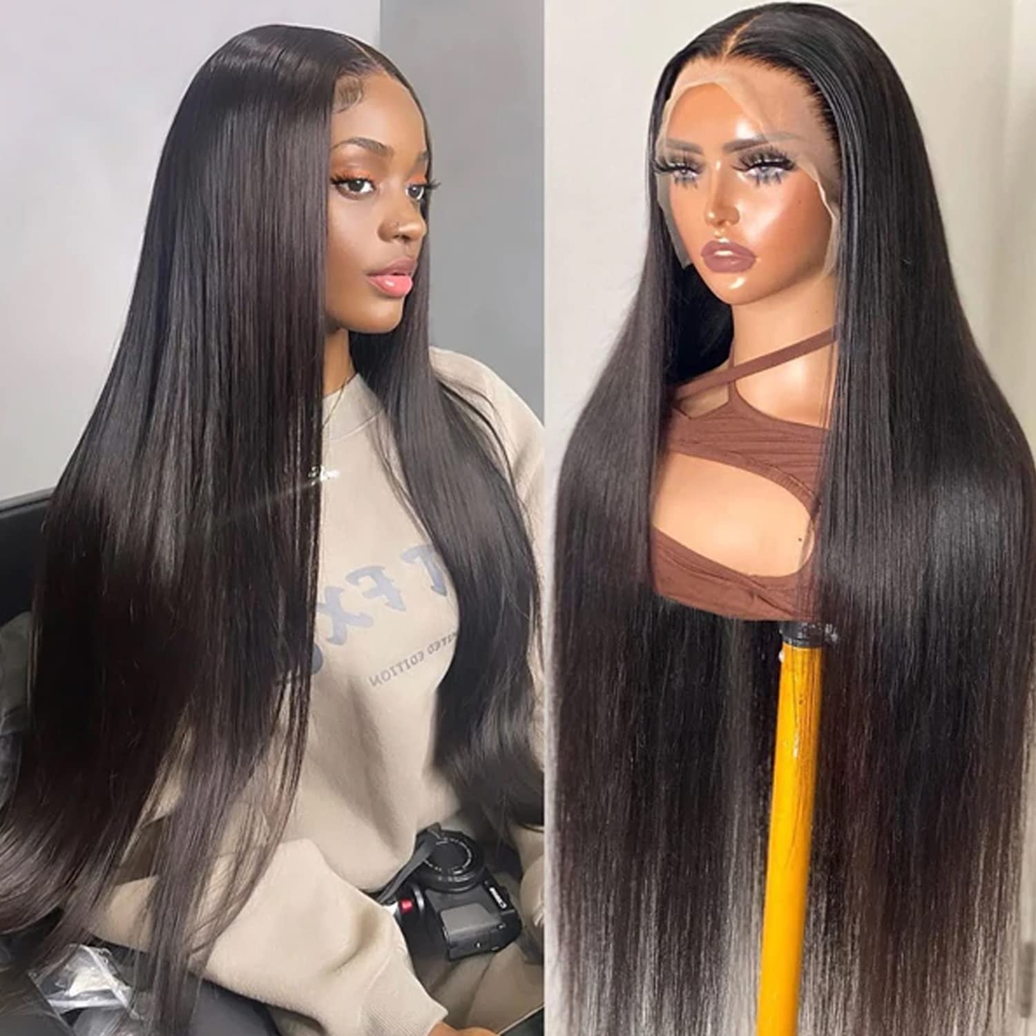 Frontal Glueless Full Hd Lace Wig,Virgin Raw Indian Human Hair Lace Front Wig,Unprocessed 100% Full Lace Human Hair Wig
