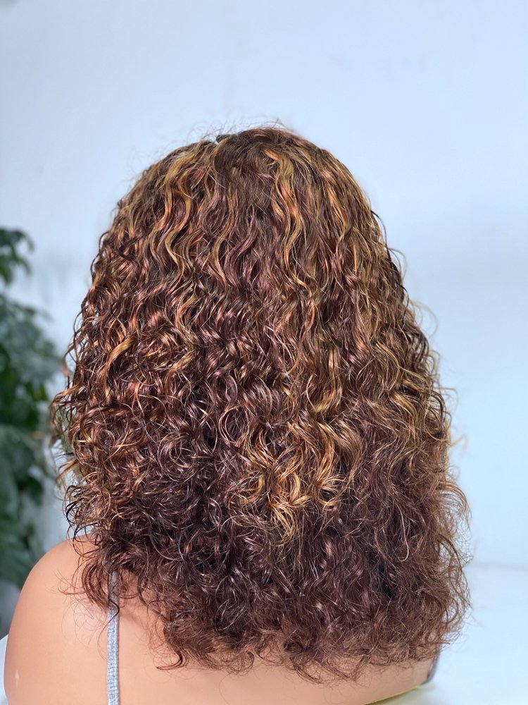Wholesale Brazilian Human Lace Front Wig Hair Jerry Lace Curly Bob Closure Wig 100% Virgin Human Hair Wigs