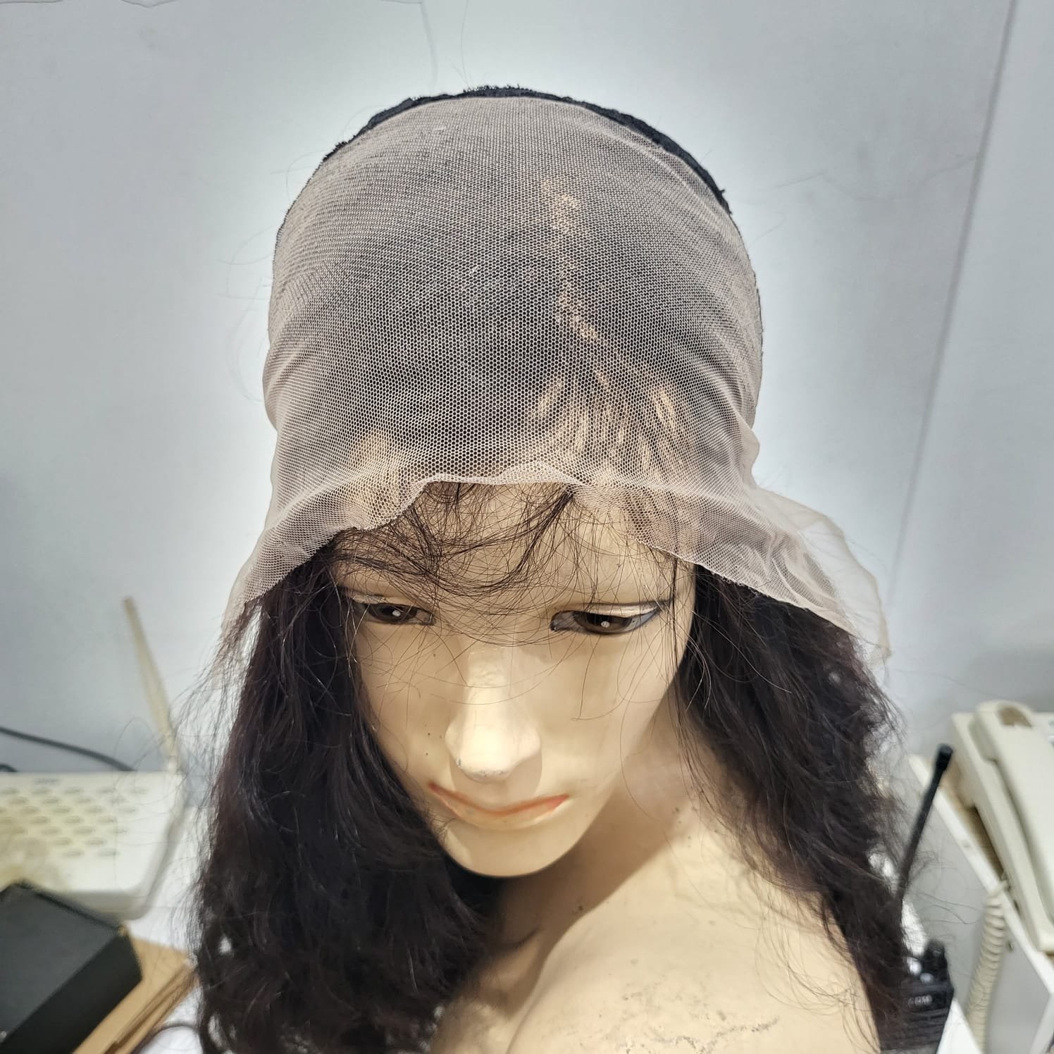 Swiss lace frontal wig 13x4 Human hair wigs Natura straight hair cuticle aligned tangled free soft and shiny