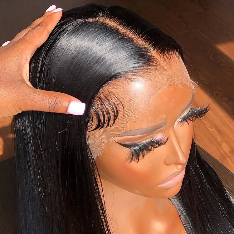 Wear and go human hair wig 6X5 HD lace frontal cuticle aligned hair Indian lace wigs, Thin HD lace frontal wigs for black women