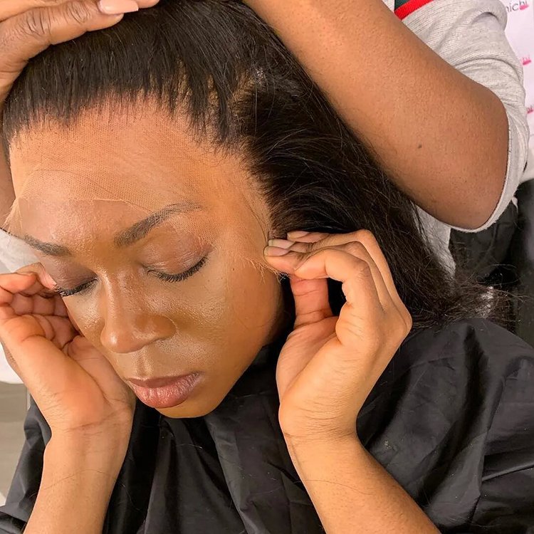 Wear and go human hair wig 6X5 HD lace frontal cuticle aligned hair Indian lace wigs, Thin HD lace frontal wigs for black women