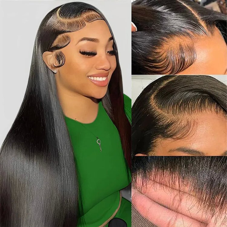 Wear and go human hair wig 6X5 HD lace frontal cuticle aligned hair Indian lace wigs, Thin HD lace frontal wigs for black women