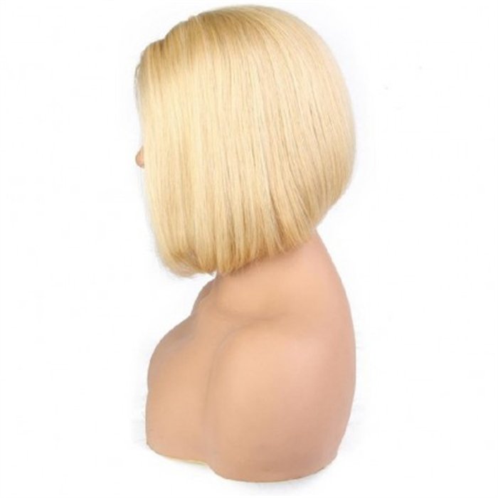 wholesale #613 Straight Short BOB Wig Human Hair Wig Pre-Plucked transparent Wholesale Brazilian Human Hair For Women