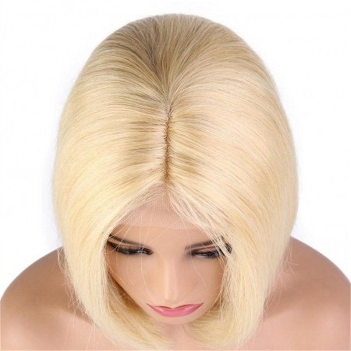 wholesale #613 Straight Short BOB Wig Human Hair Wig Pre-Plucked transparent Wholesale Brazilian Human Hair For Women