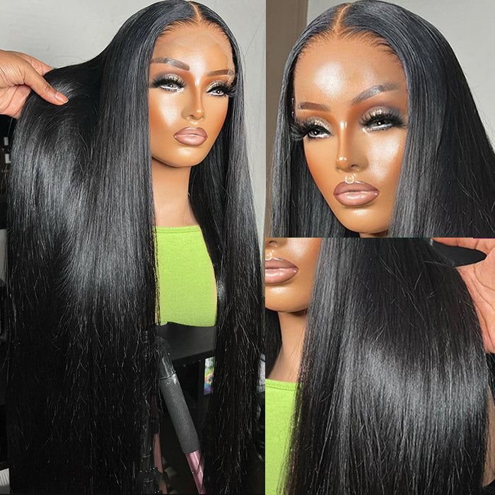40 Inch Bone Straight Human Hair Lace Front Wigs Cuticle Aligned Hd Lace Frontal Wig Vietnamese Raw Hair Wigs For Black Women