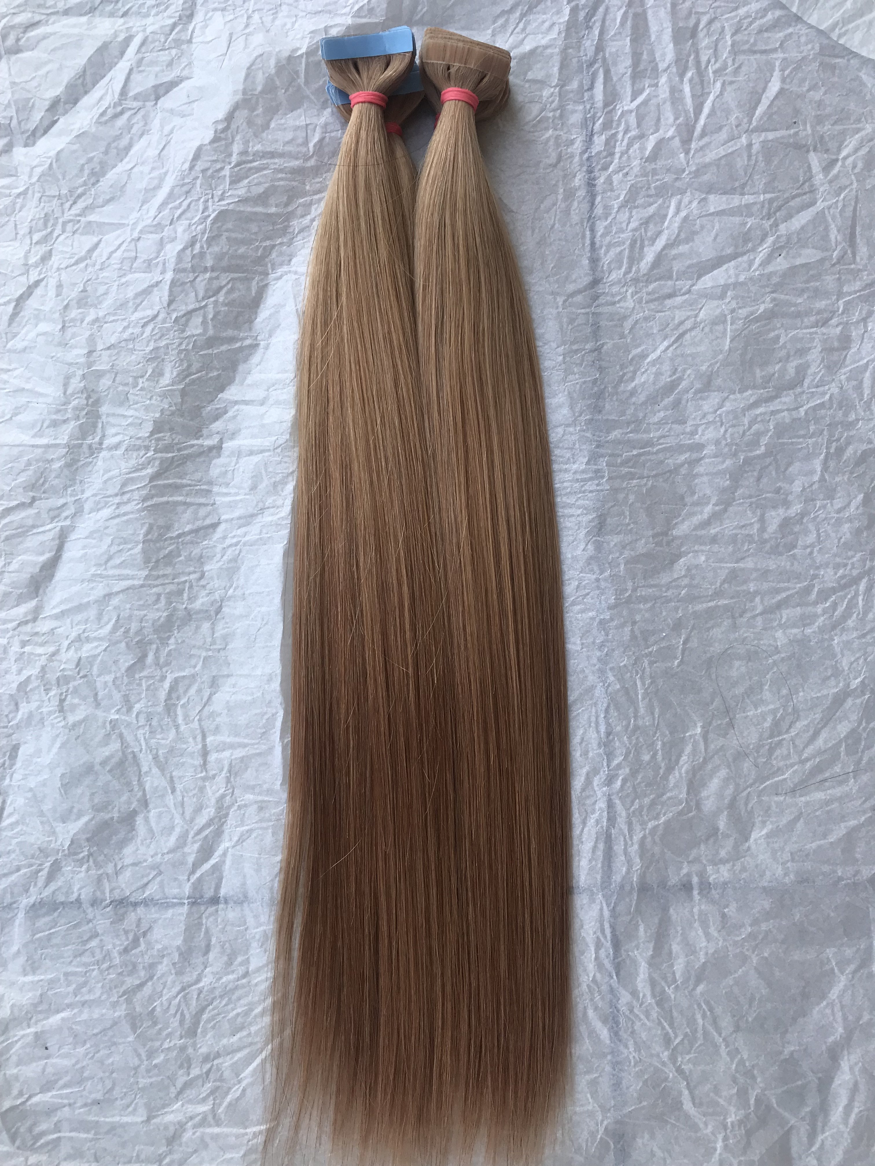 Brazilian Wholesale Price Top Grade Remy Cuticle Aligned #12 Straight Tape In Human Hair Extensions From Indian Vendor Suppliers