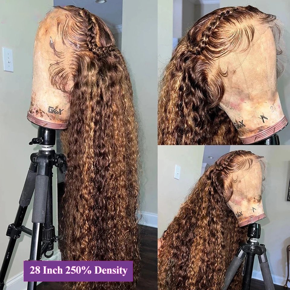 Brazilian 13x4 Lace Bone Straight Highlight Wig Glueless Human Hair Vendors Wholesale Double Drawn Raw Natural Human Hair Wigs