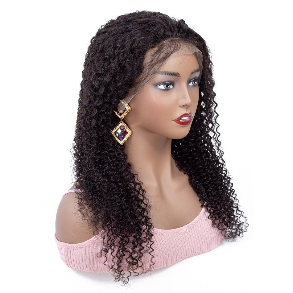 Cheap Kinky Curly 13X6 Hd Human Hair Lace Front Wigs Pre plucked Hd Lace Frontal Wigs Brazilian Human Hair Wigs For Black Women