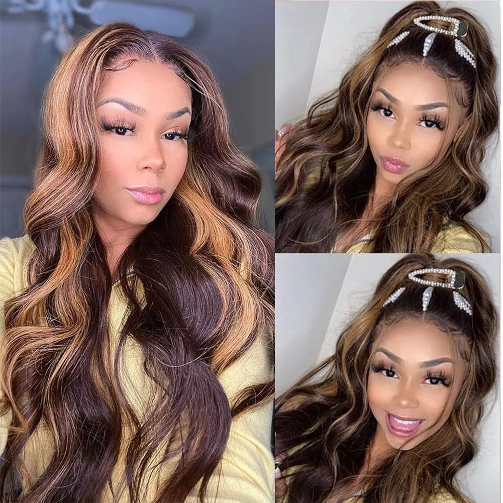 Blonde Ombre Highlight Human Hair U part Wigs for Black Women,Brazilian Remy u part human hair wig,custom peruvian u part wig