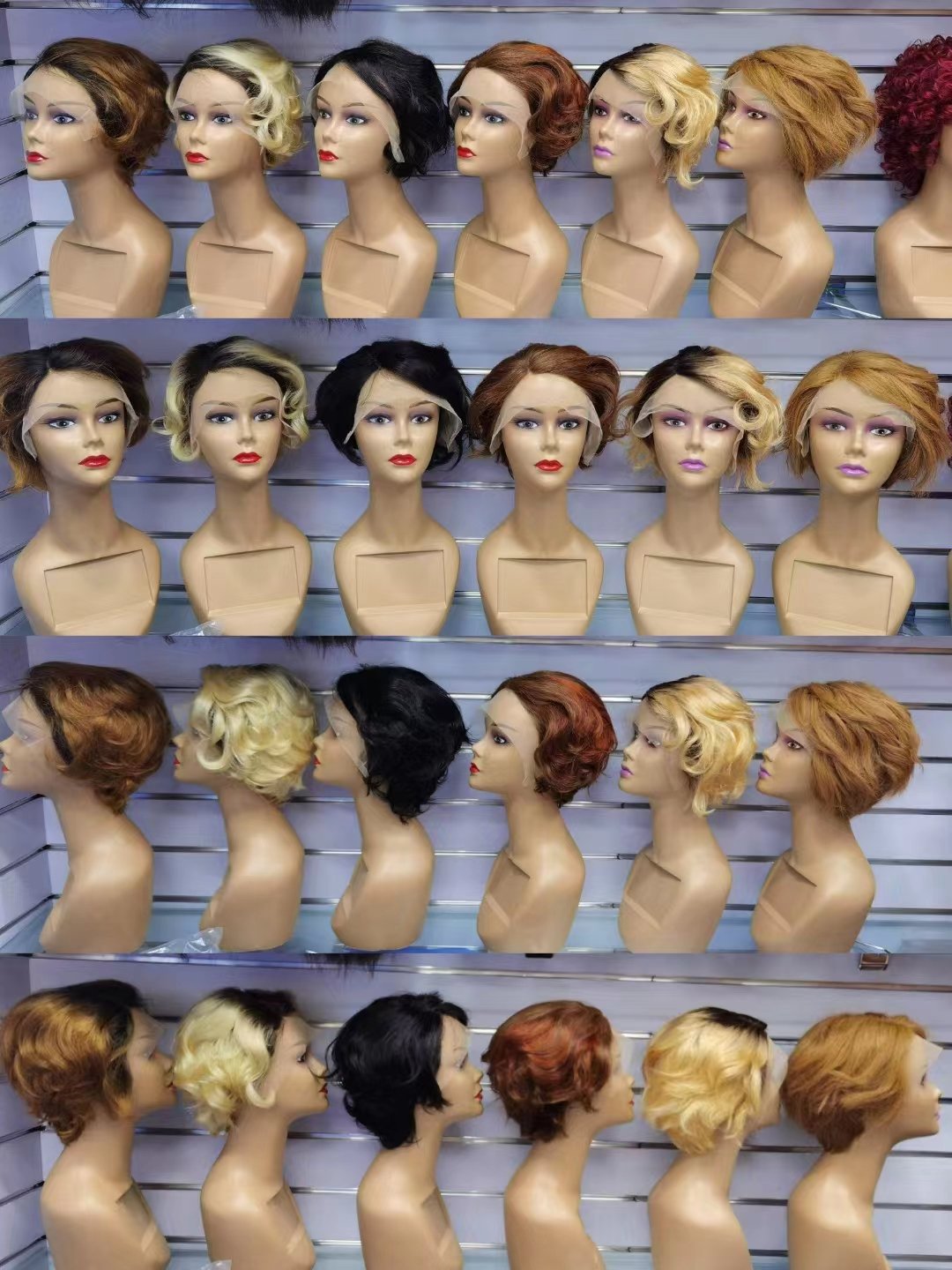Perruque Brazilian Short Pixie Cut Curly Lace Front Wigs Human Hair Pixie Curls Frontal Wig Human Hair Wig